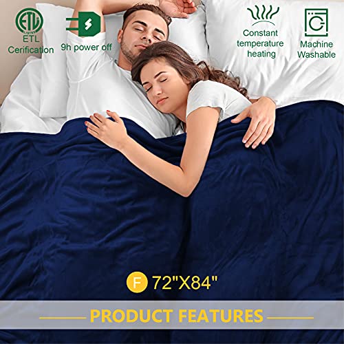 Electric Blankets Full Size with 6 Heating Levels and 9 Hours Auto Off
