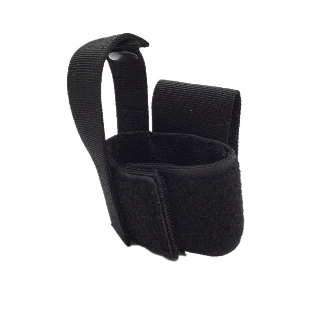 HWZ Tactical Universal Gun Holster Patch Modular Pistol Holster Combat Airsoft Simple Hook & Loop Pistol Holster (black)