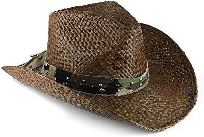 Charlie 1 Horse Men's Hard To Handle Straw Cowboy Hat Brown Large