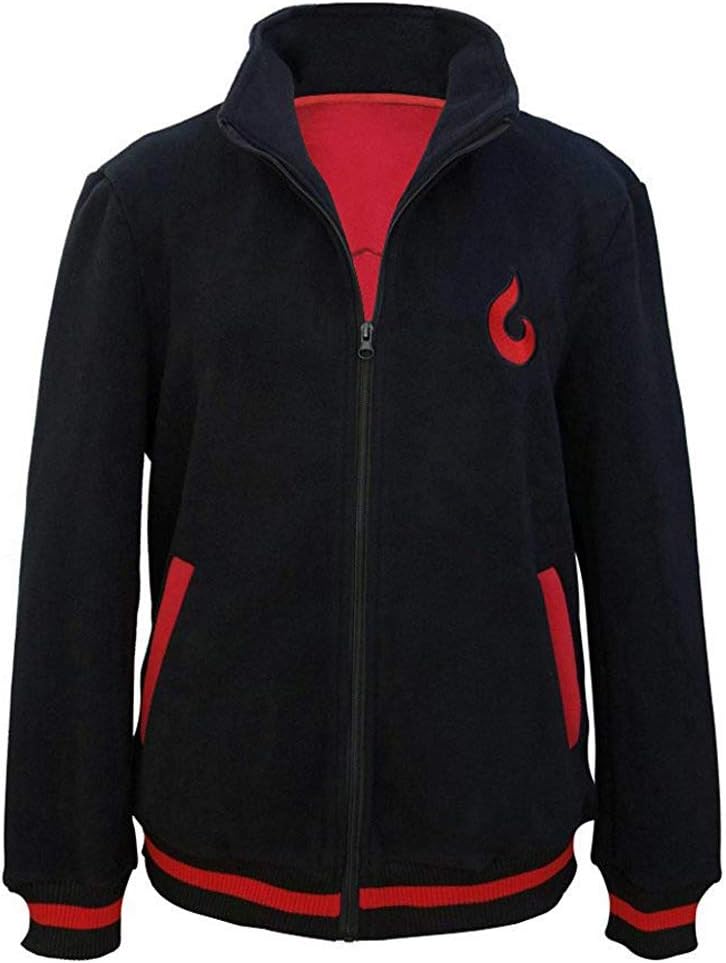 WELVT Naruto - Boruto Cosplay Fleece Sweater Zipper Turtlenecks with Naruto Headband