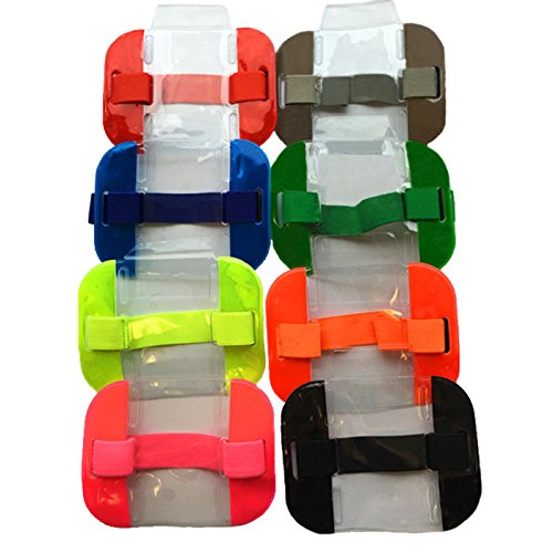 High Visability Security Arm Band Id Holder- Choice of Colors - By Pac Supplies USA (HI VIZ BLACK) - Thumbnail 7
