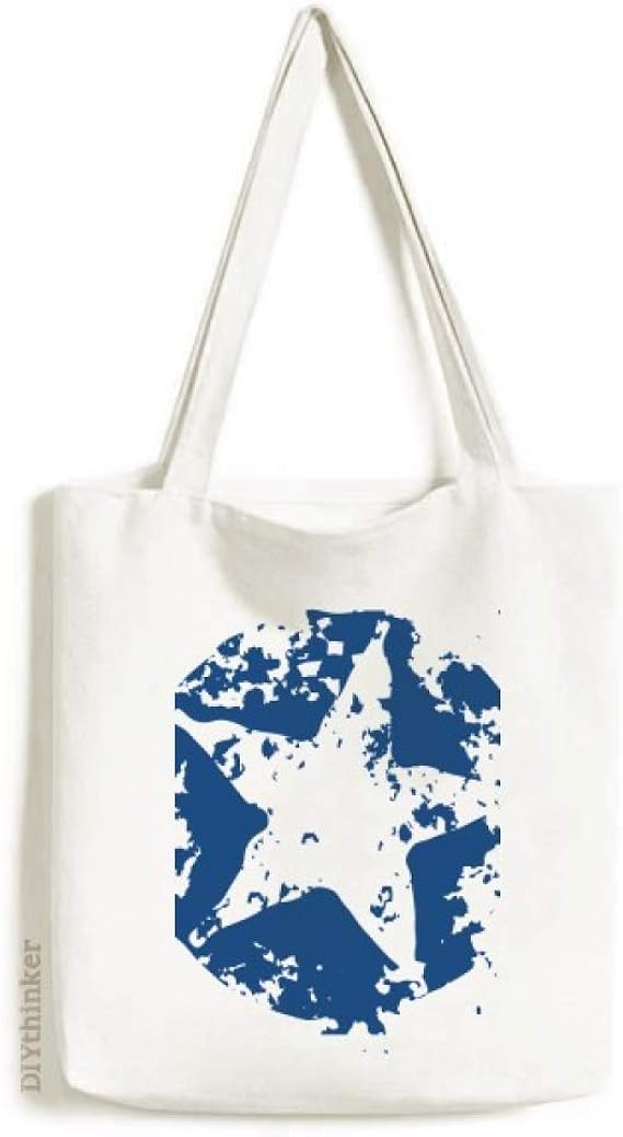 Amazon スターデザイン イラスト パターン トート キャンバス バッグ ショッピング サッチェル カジュアル ハンドバッグ Diythinker シューズ バッグ