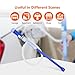 Adakiit Battery Powered Liquid Transfer Pump Multi-Purpose Siphon Pump Transfer Pump for Fuel Gas Oil Gasoline Water (Blue)