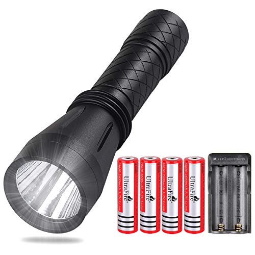 UltraFire 18650 LED Flashlight, Single Mode 1000 Lumen Super Bright