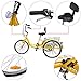 Areyourshop 24 Inch Adult Bicycle 6-Speed 3 Wheel Cruise Bike Tricycle Trike with Basket, Yellowthumb 1