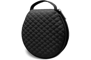 Portable CD Case,MoreChioce 20 Capacity Round CD Holder Microfiber Leather DVD Storage Bag CD Wallet Holder Organizer DVD Pouch with Zipper for Car Office Living Room Home,Black