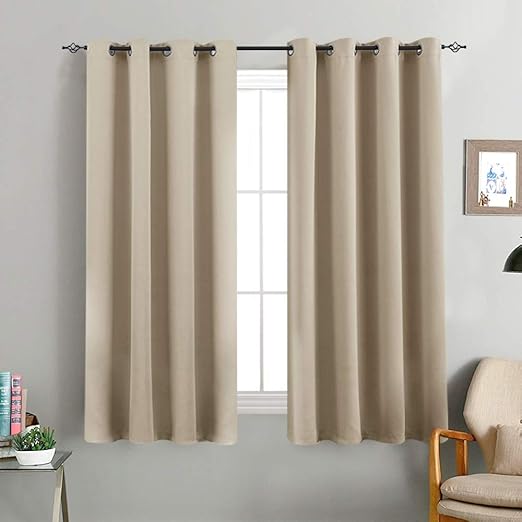 Amazon Com Room Darkening Window Curtains For Bedroom Triple