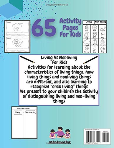 Living And Nonliving Things For Kids Fun Living Vs Nonliving Activities For Kindergarten Boys Girls Worksheets Science Sorting Characteristics First Step Nonfiction To Choose Between Two Minimalist Donuts Lovers Amazon Com