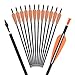 16 18 20 Inch Carbon Crossbow Bolts Bio Archery with 4 Inch Vanes(Pack of 12)