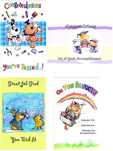 Assorted Graduation Greeting Cards 24 Count Pack