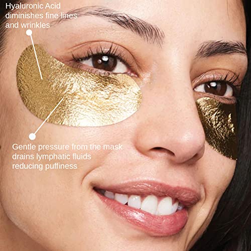 Wander Beauty Baggage Claim Gold Foil Under Eye Patches For Dark