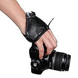 Seninhi Genuine Leather Combo Wrist & Grip Strap for DSLR Cameras SLR Camera Padded Wrist Strap Prevents droppage and stabilizes video