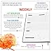 Day Planner - Professional Goal Planner, Calendar & Gratitude Journal to Increase Productivity, Time Management & Happiness - Vegan Leather Softcover, 24 Hourly Planner, Undated 6 Months Work Planner