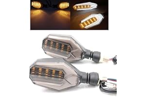 evomosa Universal 10mm Motorcycle 12 LED Turn Signal Lights Blinker Front Rear Lights Indicator