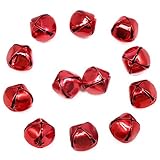 Multi option color Jingle bell for Christmas decoration Diy accessories (red 20mm 12pcs)