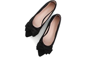 TN TANGNEST Women Fashion Bowknot Flats Comfort Pointed Toe Dress Shoes