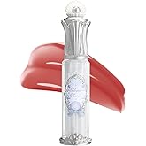Flower Knows Shell's Jewel Nourishing Lip Glaze,Hydrating Brick Red Lip Gloss with Hyaluronic,Moisturizing Plumping Oil,Non-Sticky,0.16 Fl.Oz(P09 Coral Conch)