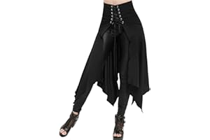 SERYU Women's Victorian Lolita Irregular Strappy Skirt Steampunk Vintage Style Skirt