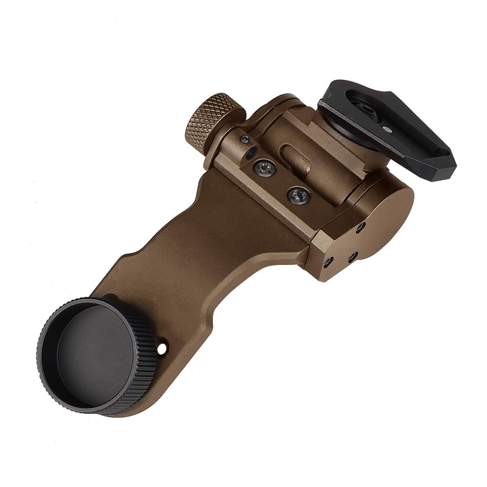 Photo 1 of CANIS SPORT INC New Aluminum Night Vision Goggle j-arm Mount for Helmet Night Vision NVG Mount fit for PVS 14 tan (UK Standard Interface) (TAN)