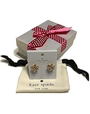 Bourgeois Bow Stud Earrings Gold Stones O0RU2110