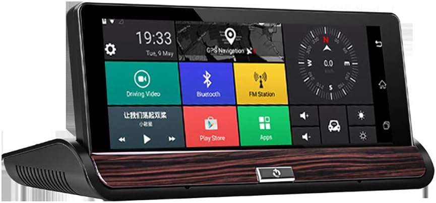 Aceyyk Dash Cam 7 Inch HD Touch,Central Control Navigation High-Definition Android Car GPS,Memory Card SD Card,Shooting Angle 170&deg;