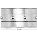 Hisencn 16 1/4'' Cooking Grates Replacement Parts for Dyna Glo DGF510SBP, DGF510SSP, DGF510SSP-D, DGB515SDP, DGF530SRP, Uniflame GBC1059WB, GBC1059WE-C, Backyard Grill BY12-084-029-98, BY13-101-001-13