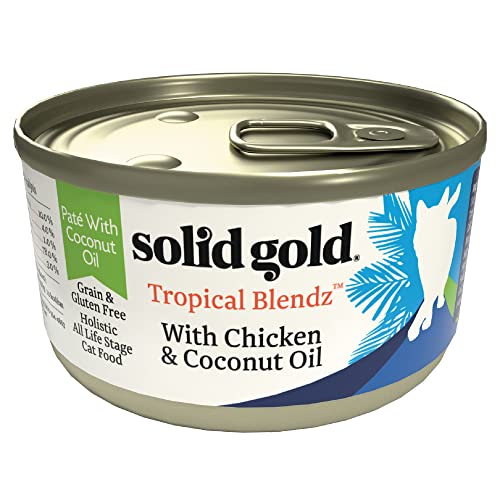 Solid Gold Wet Cat Food Pate for Adult & Senior Cats Real Chicken