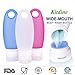 Kitdine Portable Soft Silicone Travel bottles Set (3.3 Ounce, Pink+Blue+White)