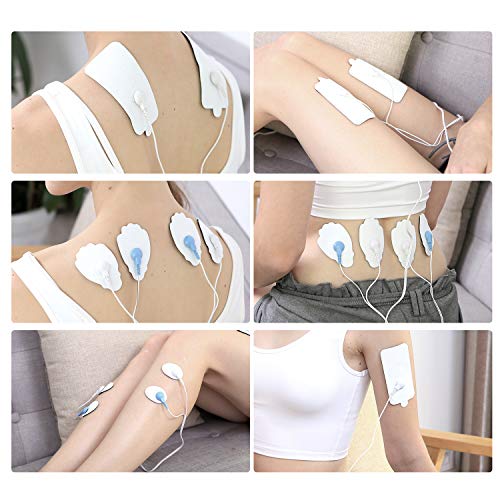 TENS Unit Muscle Stimulator with 8 Electrode Pads, TEC.BEAN 16 Modes