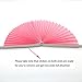 Party Hanging Paper Fans Set, Hot Pink Round Pattern Paper Garlands Decoration for Birthday Wedding Graduation Events Accessories, Set of 6