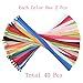 Mmei 40 pcs Nylon Invisible Zippers for Tailor Sewer Sewing Craft Crafter's Special 20 Inch 20 Colors (2 pcs per Color)