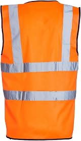 Blackrock Hi-Vis Vest Orange Reflective Safety Workwear EN20471 view 6
