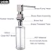 Fonveth Soap Dispenser, Contemporary Design Kitchen Sink Countertop Soap Dispenser, Built in Hand Soap Dispenser Pump Brushed Nickel