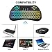 (Upgraded Version) Aerb 2.4GHz Colorful Backlit Mini Wireless Keyboard with Mouse Touchpad Rechargeable Combos for PC, Pad, Google Android TV Box and More