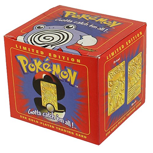 Poliwhirl Pokemon Burger King Gold Card-Blue