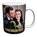 Gone with the Wind Rhett and Scarlett Embrace Classic Hollywood Romance Movie Film Ceramic Gift Coffee (Tea, Cocoa) 11 Oz. Mug