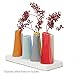 Chive - Pooley 2, Ceramic Flower Vase, 8-Tube Shape (Red)