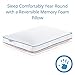 ViscoSoft SEASONSENSE Reversible Memory Foam Pillow, Standard, White