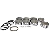 Icon Pistons Icon PistonsIcon Piston and Ring, Premium Forged, Forged, 4.010 in Bore, 1.2 x 1.2 x 3.0 mm Ring Groove, Minus 4.00 cc