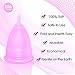 Blossom Menstrual Cup, Say No to Tampons | Get Blossom Cups for Menstrual Days| Period Cup, Reusable Menstrual Cup, Silicone Cup (Large Menstrual Cup, Pink)