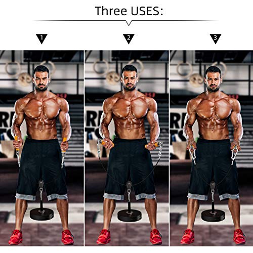 PELLOR-2020-Upgrade-Fitness-Wrist-Exerciser-Forearm-Blaster-Device-Anti-Slip-Two-Handles-Weight-Bearing-Pulley-Arm-Strength-Training-Fitness-Equipment-for-Women-Men-Home-Gym-Use-110lbs