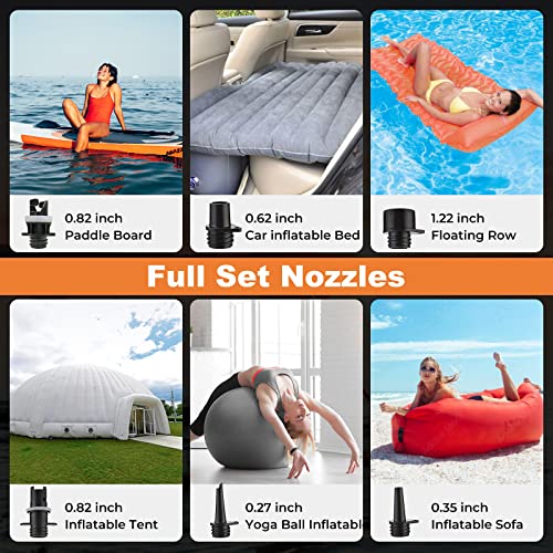 20PSI High Pressure Paddle Board Pump Electric Portable, SUP Air Pump