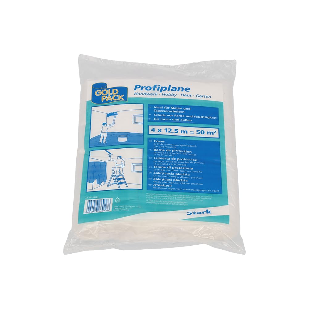 Lightweight Tarpaulin HDPE 4 x 5 m Transparent, 89514