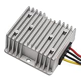 DROK 200158 DC-DC Waterproof Car Boost Power Converter 12V to 24V 12A Voltage Regulator 288W Volt Step up Transformer Module for Battery Solar Energy LCD TV