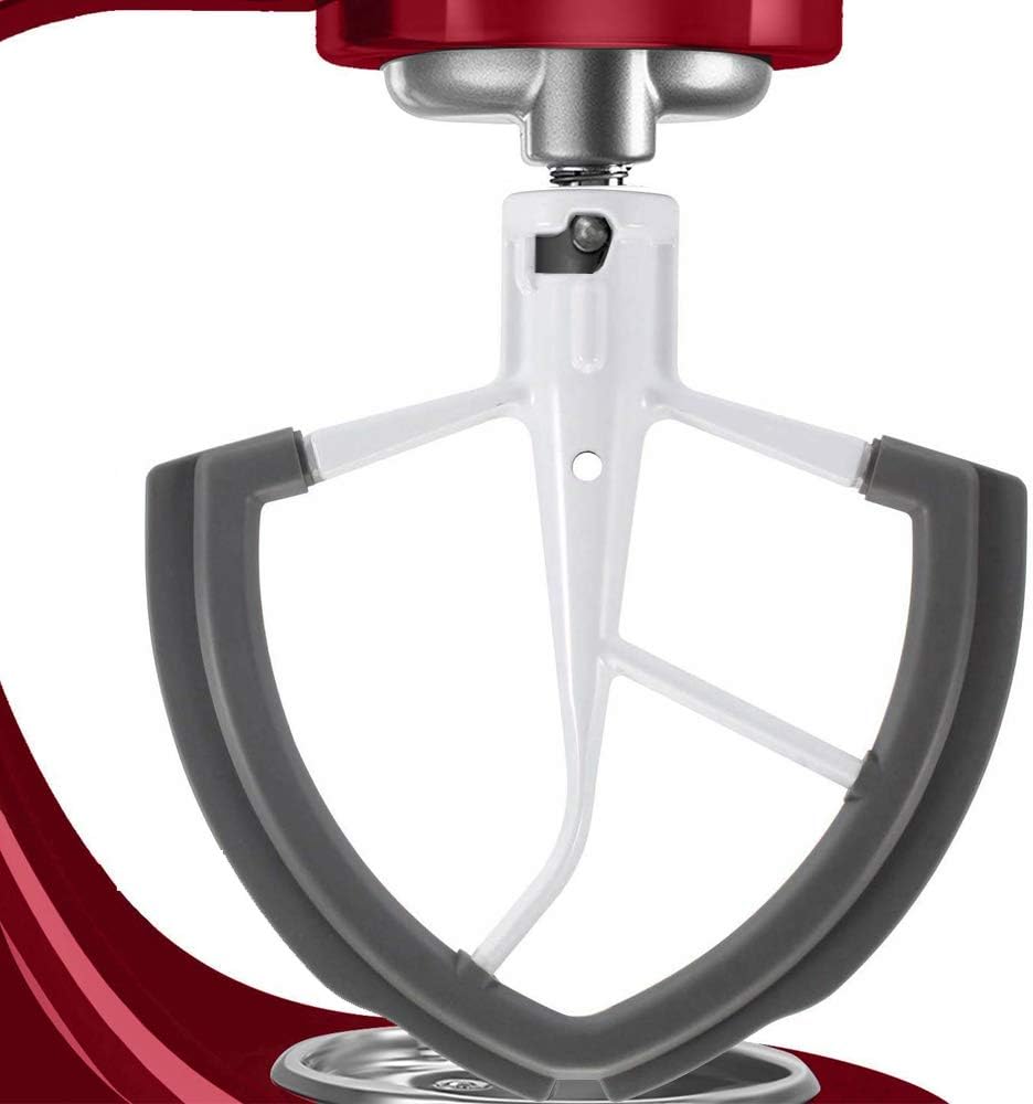 Flex Edge Beater for KitchenAid Tilt-Head Stand Mixer 6 Quart Bowls with Silicone Edges Flex Edge Bowl Scraper,Useful Flat Beater, Perfect KitchenAid Mixer Attachment Accessory