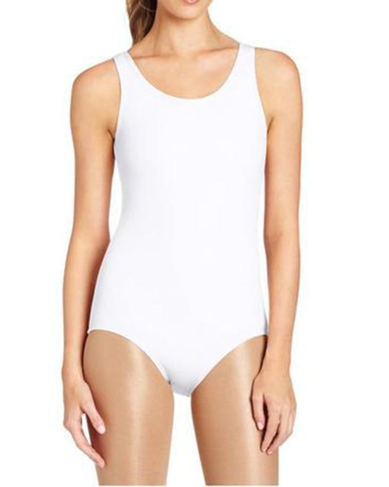 BODYWEAR LTD Body da ragazza lucido senza maniche con staffa per piedi e danza e ginnastica, Nero , 5-6 Anni