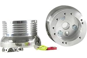 ForeverSharp 5 & 6 Hole Billet Steering Wheel Adapter Compatible with Chevrolet Models