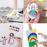 Vicloon 10Pcs Paint Brushes Set Nylon Hair Professional Art Brushes view 6