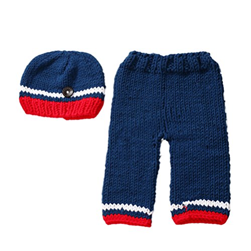 Zhuhaitf Fashion Baby Boy Girl Crochet Knit Costume Photo Prop Outfit 2173