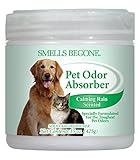 Smells Begone Air Freshener Odor Absorber Gel - Absorbs Odor from Bathrooms, Cars, Pet Areas, Boats and RVs - Made with Natural Essential Oils (15 OZ) (Pet Calming Rain)